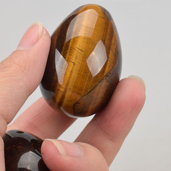 

1pcs 50x35mm feminine products egg tiger eye jade egg for women exercise tighten vaginal muscle wa balls