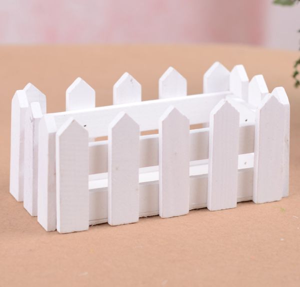 16cm Wooden Fence Vase Artificial Flower Vase Home Decoration