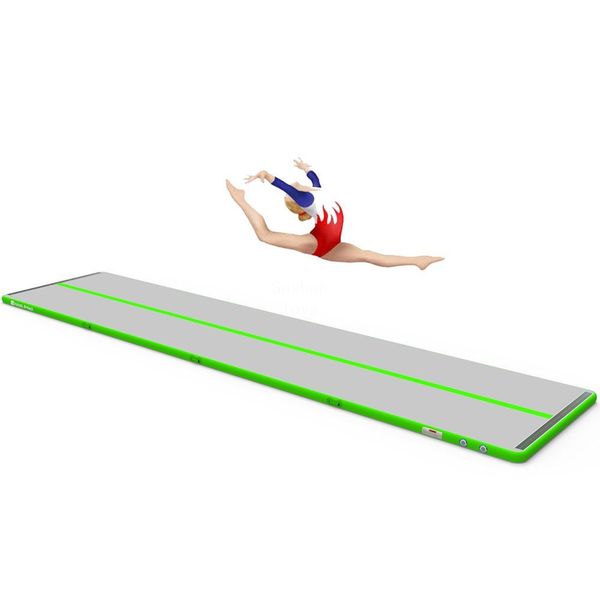 

pump 6x1x0.1m gymnastics inflatable air track tumbling mat gym airtrack for with electric air pump