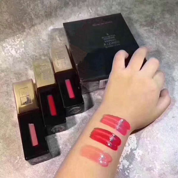 

1set=3pcs ys Famouse brand full size Lipgloss liquid lipstick lip balm travel selection creamy/glossy stain