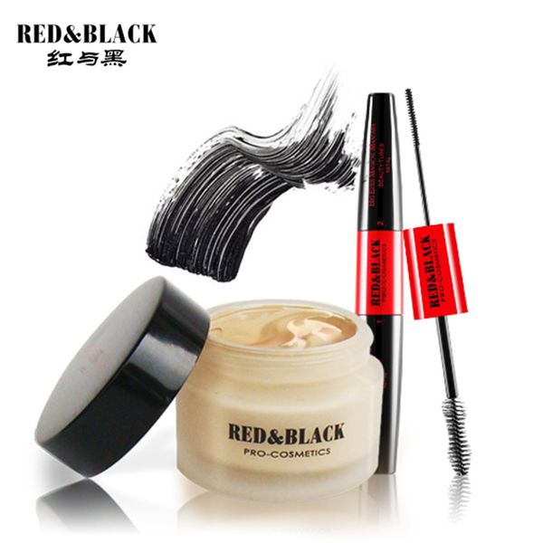 

redblack макияж набор инструментов 2 шт. косметика в том числе выделить влаги богатый фонд большие глаза тушь для ресниц макияж косметически