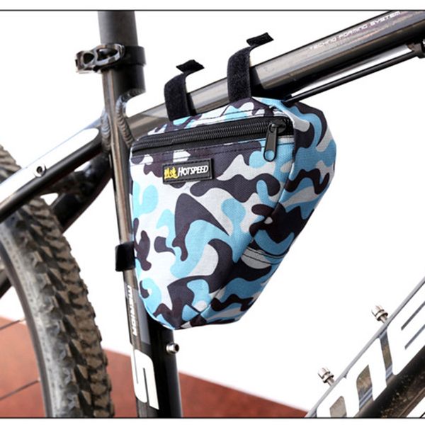 

new waterproof storage bike front tube triangle kits bag case holder pouch