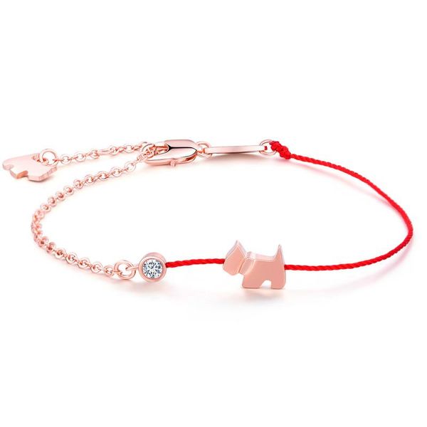 

red rope natal lucky couple bracelet, Black