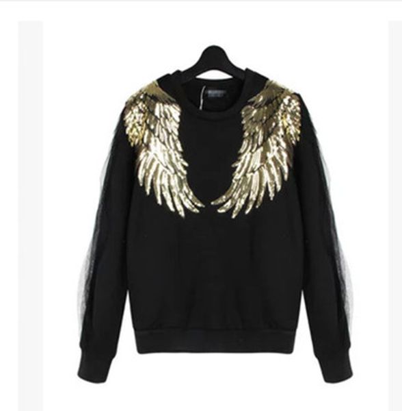 

4 париж / 8 шт. / компл. блестки крылья ангела аппликация патчи вышивка патч для одежды одежда парши швейные патч наклейки аксессуары, Black