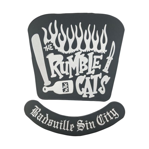 

горячие продажи ромбовые кошки мотоцикл охлаждение большой back patch club vestoutlaw biker mc patch бесплатная доставка, Black