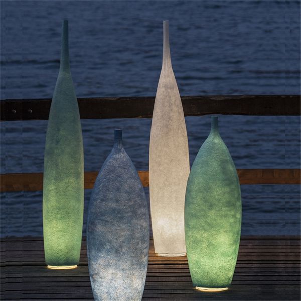 2019 Modern Light Led Loft Floor Light Resin Vase Floor Lamp Hotel