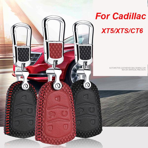 

for cadillac xt5/xts/ct6 smart key keyless remote entry fob case cover key chain