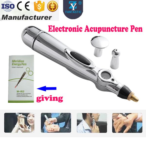 

2017 popular chinese electronic acupuncture pen meridian energy pen massager health care beauty device for home use