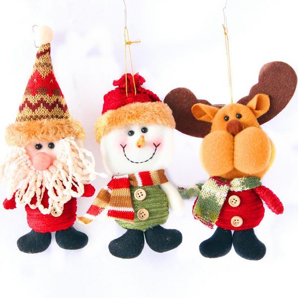 

merry christmas ornaments christmas gift santa claus snowman elk toy doll hang decorations for home tree