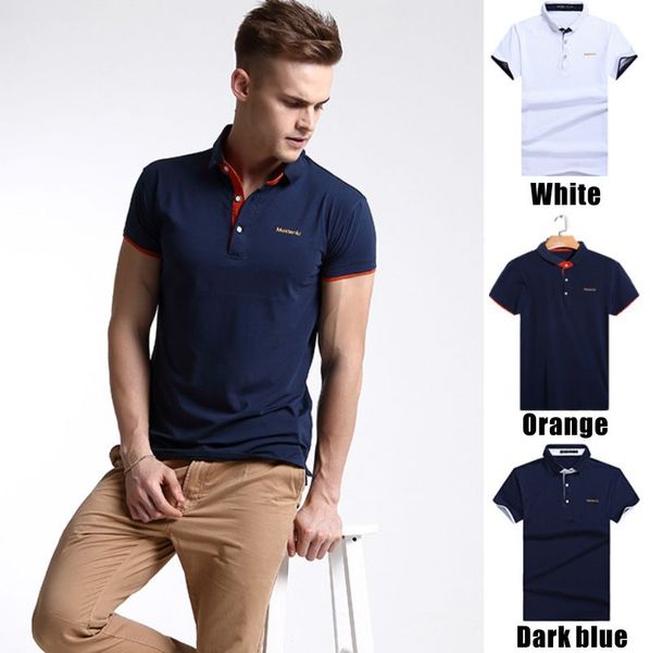 

трехцветная мужская простая футболка с короткими рукавами и короткими рукавами мужская хлопковая рубашка поло с короткими рукавами тонкая фу, White;black