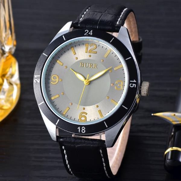 

sports fashion alloy wristwatch middle school students quartz epidermis man watch gift first choice sell, Slivery;brown