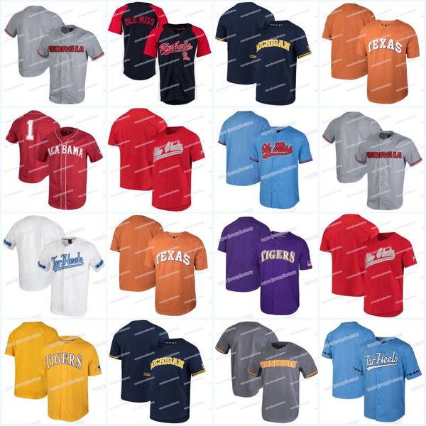 

Men's Ole Miss Rebels Tennessee Volunteers Texas Longhorns Georgia Bulldogs Alabama Crimson Nk Performance Baseball Jerseys