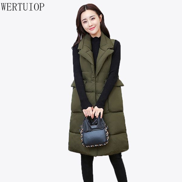 

wertuiop cotton vest female 2018 new short winter coat women jacket winter vest women parka thick warm ladies clothing outerwear, Black;white