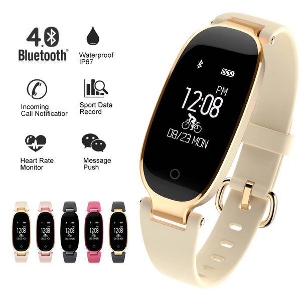 

Soprt S3 Smart Watch женщины смарт браслет группа Bluetooth монитор сердечного ритма фитнес-трекер Smartwatch для Android IOS ClockY1883101