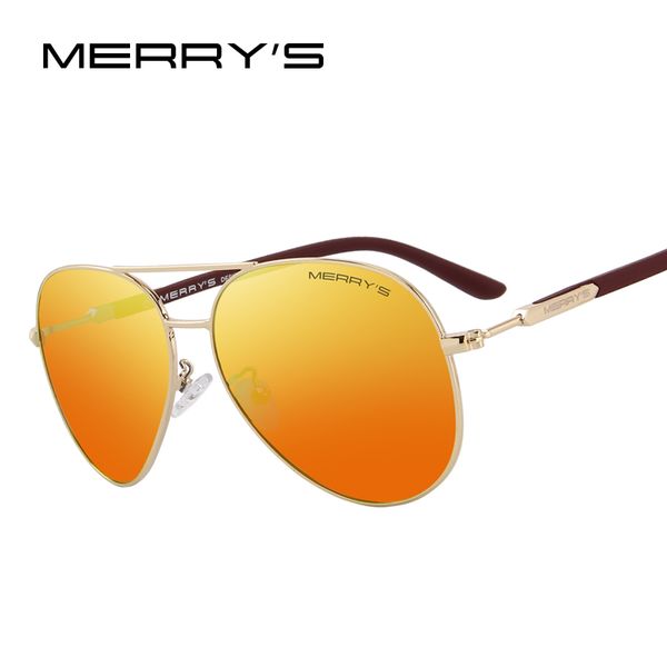 

merry's design men/women classic pilot polarized sunglasses 100% uv protection s'8058, White;black