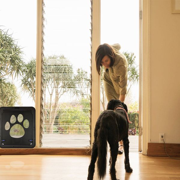2019 Pet Screen Door Dog Cat Automatic Magnetic Lockable Flap