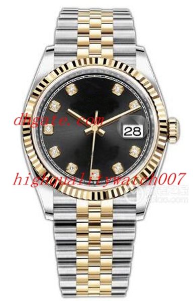 

8 models Luxury neutral m126203 m126231 m126233 36MM 18K Yellow Gold Stainless Steel Asia ETA 2813 Movement Automatic Mens Watch Watches