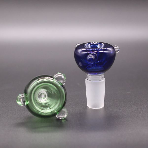 Großhandel Männlich 14mm 18mm Bong Schalen Wasserpfeifen Klar Schwarz Rosa Blau Glas Bong Dab Rigs Schüssel Blase für Wasserpfeifen