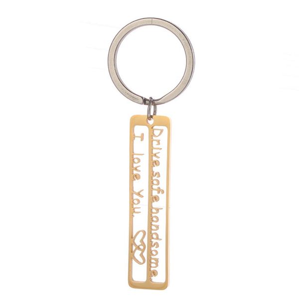 

xy fancy funny sweet letters hollow-out keychain pendant safety keychain as perfect key decoration, Silver