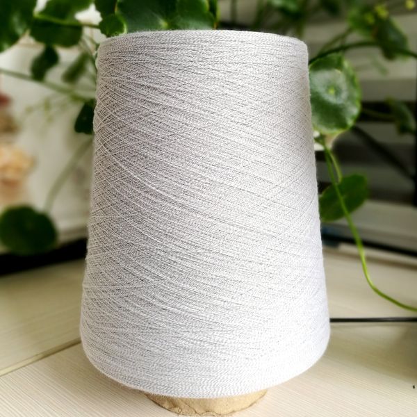 

60s/1*2+30d silver thread blended cotton yarn, Black;white