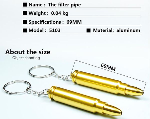 

shaped key bullet shell pipe metal individual length 69mm ewuvn