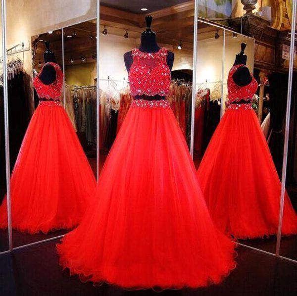 

two pieces arabic prom evening dresses red lace plus size 2018 saudi african party quinceanera gowns formal wear, Black