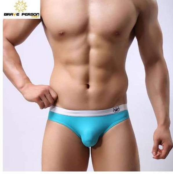 Persona coraggiosa Nuovo arrivo B1141 Uomo Nylon Slip sexy Bikini Moda Mutandine Pantaloncini Biancheria intima Slip per uomo 8 Colore Taglia S-XL