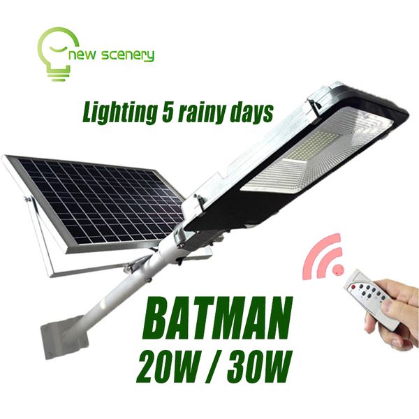 

BATMAN 20w 30w solar powered led lights by remote control ourdoor pathway solar led decorative lamp