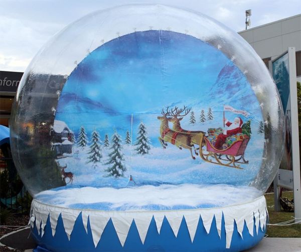 

th for events inflatable show ball for store display human inflatable christmas snow globe