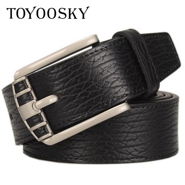 

2018new cow split leather belts for men strap male vintage fancy jeans designer belt men high quality toyoosky, Black;brown