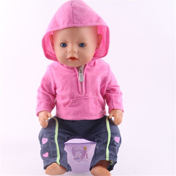 

new collocation noble plush suits for baby baby 43cm zapf doll clothes is the gift given to children n163