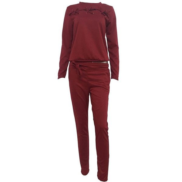 

Casual Women 'S Set Lace -Up Hoodies Long Pants 2 Pieces Female Suit Pullovers Women Tracksuit Sportswear Spring Autumn 2 Pcs Set Female