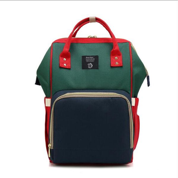 

designer diaper maternity backpack baby stroller mummy bag travel nursing fashion large baby bag nappy care backpack hulxb, Red;black