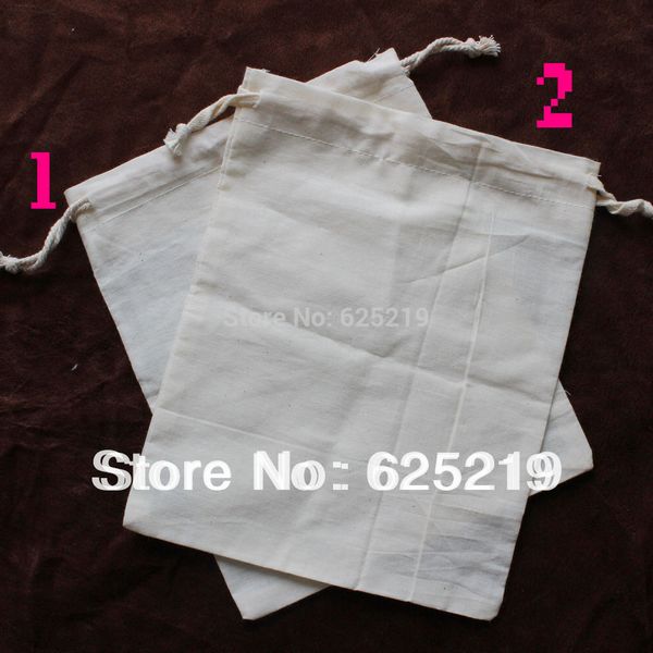 

140g/m2 cotton fabric (50pcs/lot) 20*25cm/8*10 inch organic drawstrigng gift natural cotton bag