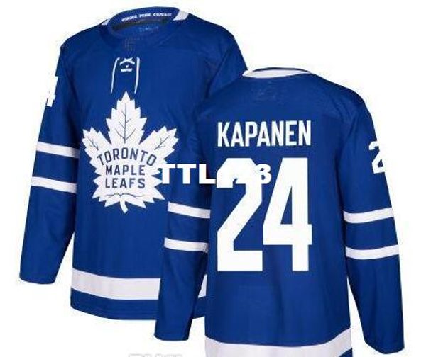 

реальные мужчины реальные полный вышивка 2017-18 toronto maple leafs джерси #24 kasperi kapanen хоккей джерси или пользовательские любое имя, Black;red