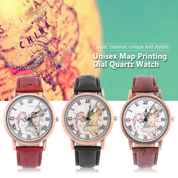

fashion alloy flight airplane watch travel world classical pu strap quartz watches women dress wristwatch gifts, Slivery;brown
