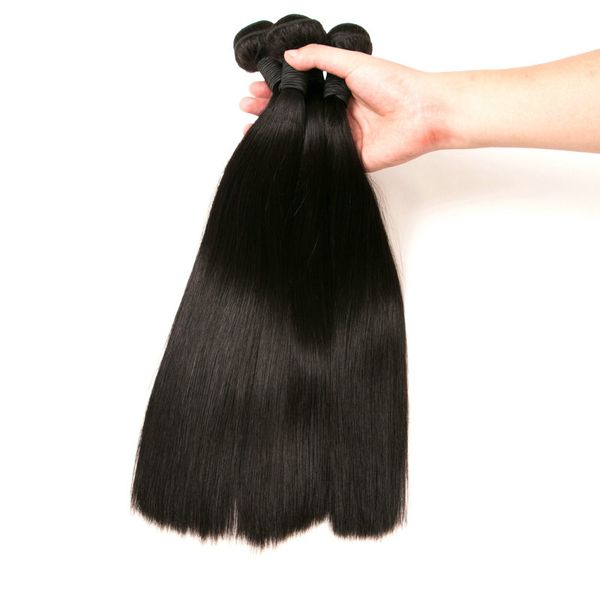 100 Human Hair Bundles Indian Straight Hair Weave Only 8 26