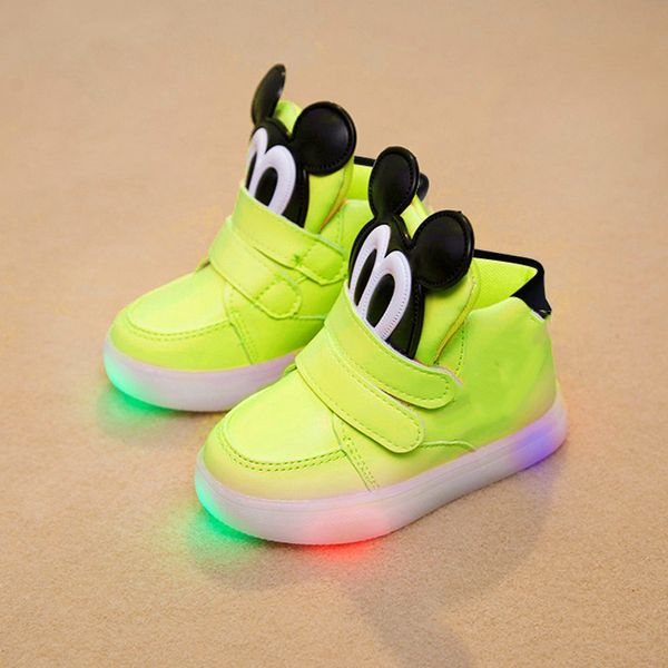 Mädchen Hochwertige Blitz Cool Led Kinder Beleuchtete Babyschuhe Turnschuhe Nette Europäische Jungen Cartoon Coole Lustige Großhandel 2018 Nk0wXZnO8P