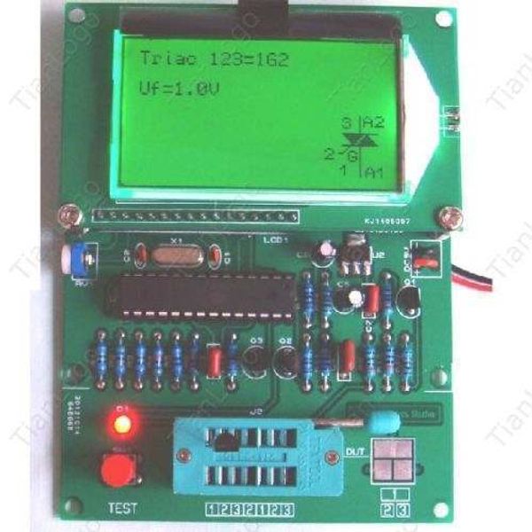 Tester per transistor Freeshipping GM328 M328 / tavolo ESR / LCR / frequenzimetro / generi onda quadra PWM 1Hz-2MHz. Componente combinato digitale