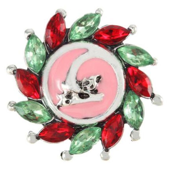 

20pcs/lot new flower crystal snaps button jewelry metal flower charms jewelry fit 18mm bracelet bangles for women snap diy jewelry, Bronze;silver