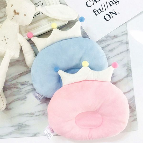 

baby pillow newborn infant shaping pillow crown dot toddler positioner anti roll cushion prevent flat head baby room decoration