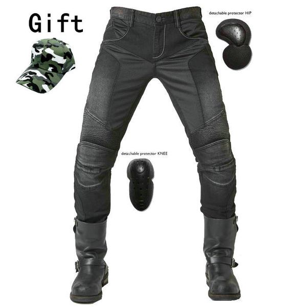 

UglyBROS JUKE UBP-01 Джинсы Black Summer Mesh Дышащие мужские джинсы Мотоциклетные защитные брюки