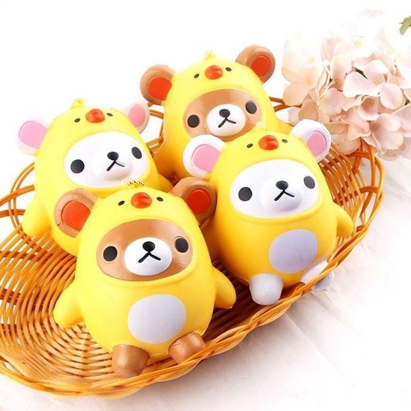 

baby toys bear kawaii cartoon gift jumbo doll squishy slow straps chicken phone rising toy kid kids bread cake charm scented pendant mdfgg