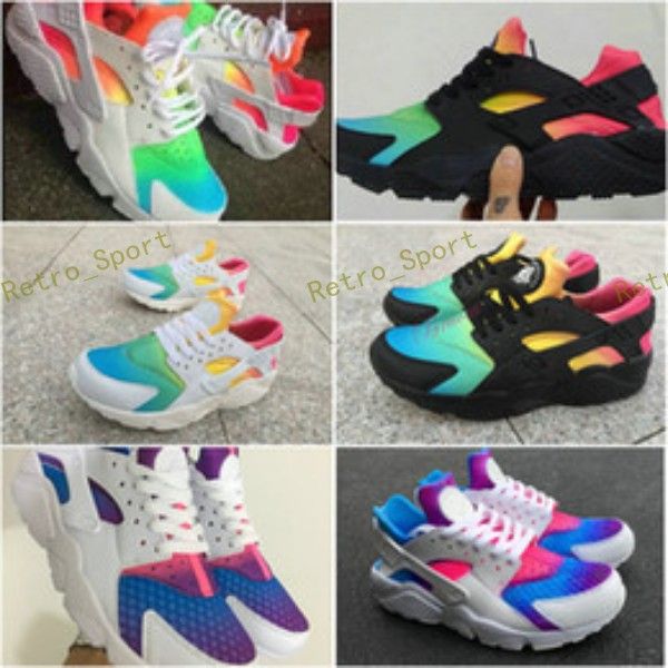 

New 2018 huarache running hoe huarache rainbow ultra breathe hoe men women hurache multicolor neaker air ize 36 45