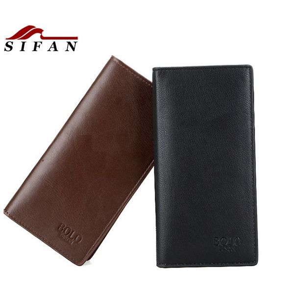 

new men's long fashion business wallet leisure bag, Red;black