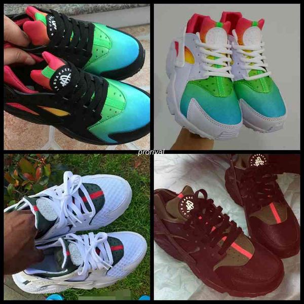 

Кроссовки 2018 Air Huarache Ultra Custom для женщин, кроссовки Hurache Multicolor темно-синий светло-коричневый из денима Huaraches Спорт