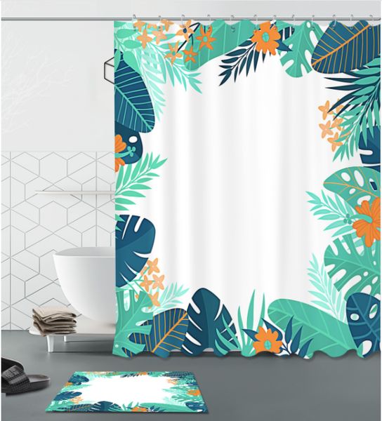 

print landscape design pattern irish decorations 3d print waterproof bathroom decor fabric shower curtains floor mats sets
