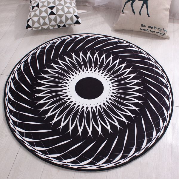 

modern carpets for living room geometric round doormat home rugs for bedroom computer chair floor mat kids play tent area rug