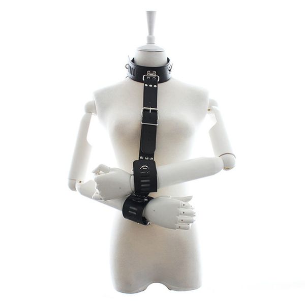

collars cuffs women with men bondage neck cuffs fetish slave s&m restraints products for toys couples collar hand jbruv
