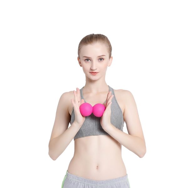 

yoga body building balls lacrosse yoga massage ball release muscle fitness double balls peanut therapy gym relaxing exercise